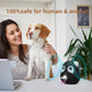 Black ultrasonic bark deterrent device with LED indicator light and side control