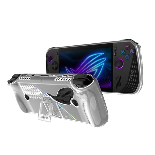 Transparent TPU protective case with built-in holder for ASUS ROG Ally X