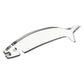 Silver fish-shaped oven rack push-pull stick with hanging hole
