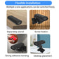 Wireless smart security camera with black body and adjustable wall/desk mount