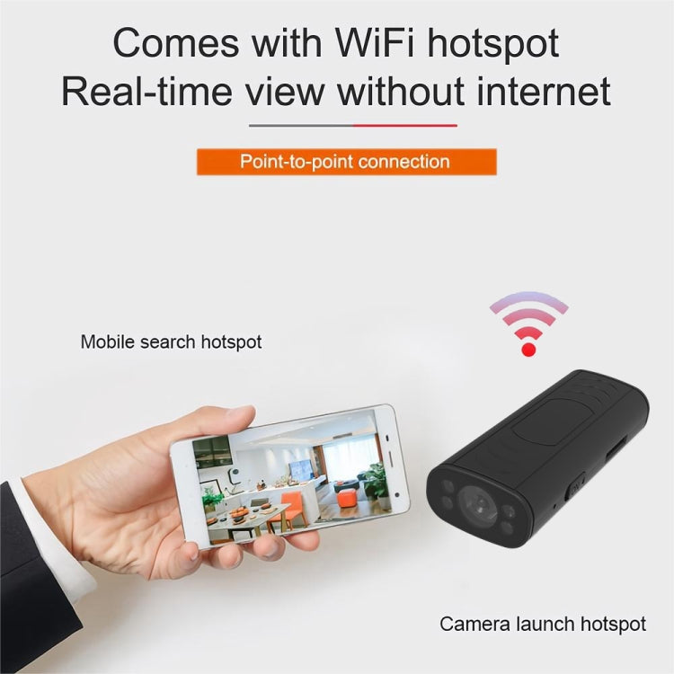 Black outdoor-style smart security camera with lens and front IR array