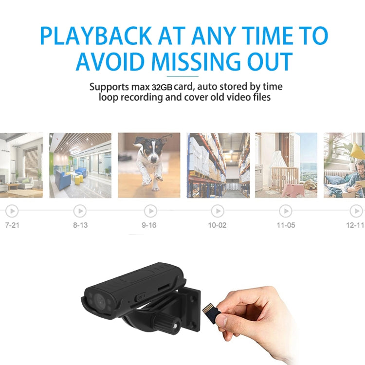 Black smart security camera with cable being inserted into the side port