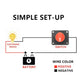 Car battery isolator switch wiring diagram showing red knob switch and battery terminals
