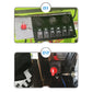 Car battery isolator switch with red knob installed on vehicle control panel