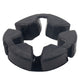 Power window regulator gear coupling: dark plastic ring with five connector tabs