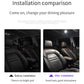 USB car LED reading light illumination before-and-after on car seats