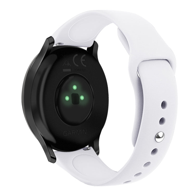 Solid Color Reverse Buckle Silicone Strap, Size: Large Size, For Garmin Vivoactive 3 / Vivomove HR