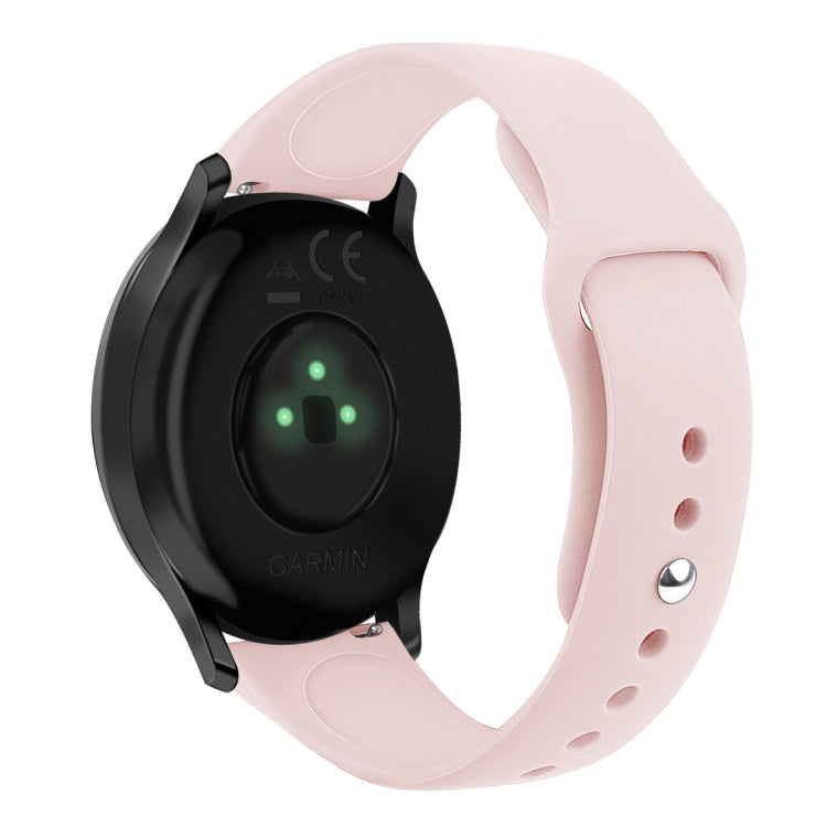 Solid Color Reverse Buckle Silicone Strap, Size: Large Size, For Garmin Vivoactive 3 / Vivomove HR