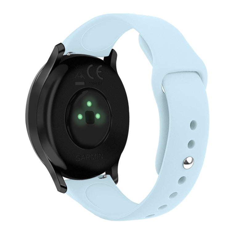 Solid Color Reverse Buckle Silicone Strap, Size: Small Code, For Garmin Vivoactive 3 / Vivomove HR