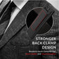 Black magnetic recorder with textured back clamp design for stronger attachment.