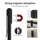 Black magnetic recorder with built-in strong magnet for attaching to metal surfaces.