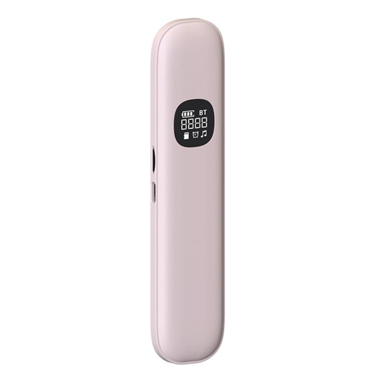 Pink bone conduction Bluetooth sleep speaker with LED display