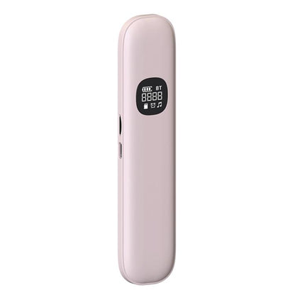 Pink bone conduction Bluetooth sleep speaker with LED display