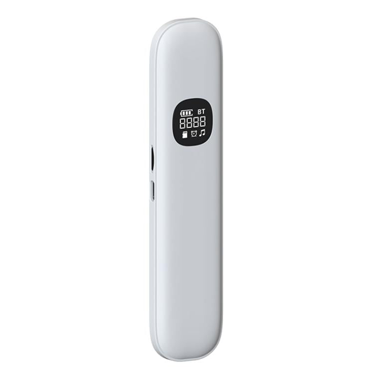 White bone conduction Bluetooth sleep speaker with LED display