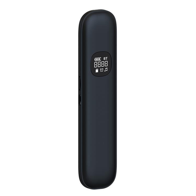 Black bone conduction Bluetooth sleep speaker with LED display
