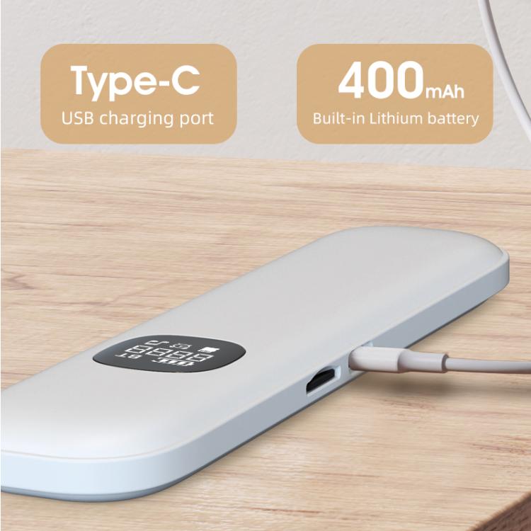 White bone-conduction sleep Bluetooth speaker with Type-C charging port