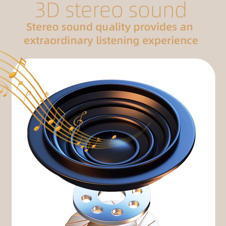 Blue bone-conduction sleep Bluetooth speaker with circular sound opening