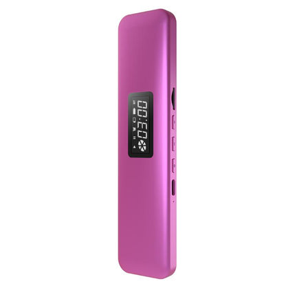 Rose red bone conduction sleep speaker with digital display and side ports