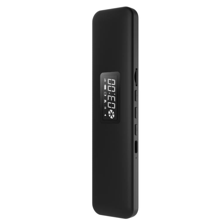 Black bone conduction sleep speaker with digital display and side control ports