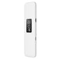 White bone conduction sleep speaker with digital display and side audio ports