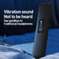Black bone conduction sleep speaker on bed with digital display lit