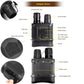 Black night vision binocular with zoom button, IR controls, USB port, and micro-SD slot
