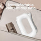 Portable electric fascia massage tool with U-shaped heated blade head, white body