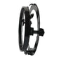 Black round headlight ring bracket with threaded adjuster and spring