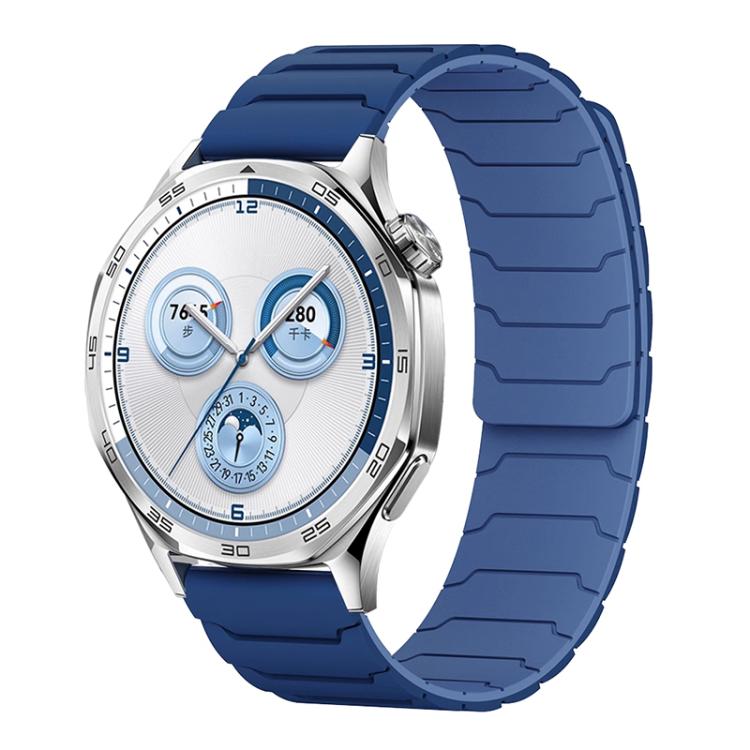 xDfind magnetic silicone watch band in navy blue