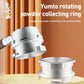 Rotating powder collecting ring for coffee machine, silver aluminum alloy