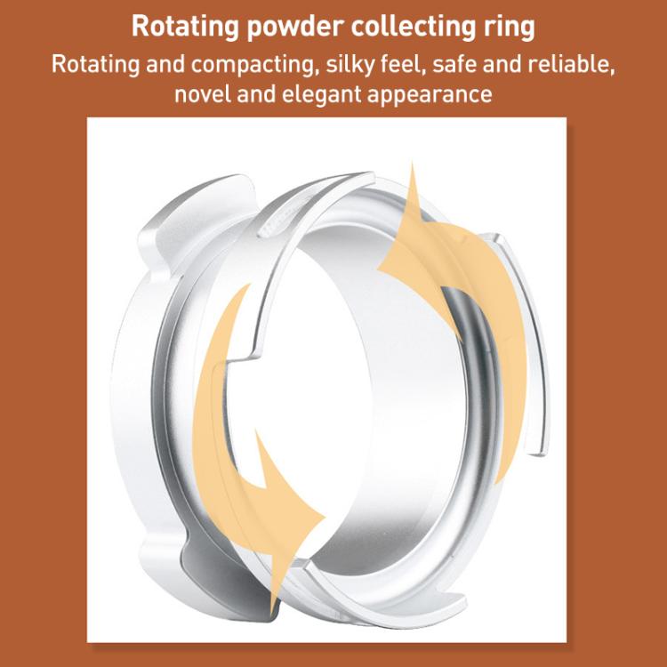Rotating and compacting powder collecting ring, silver aluminum alloy