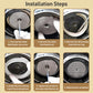 Coffee brewer head with silicone seal ring installed on water distribution net
