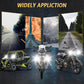 Dual-lens LED motorcycle spotlights for wide application on various vehicles