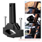Black spotlight fixing bracket with top post and two silver threaded bolts