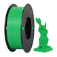 Green PETG filament spool 1.75mm with a matching green 3D-printed figurine