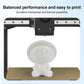 3D printer nozzle extruding filament onto a build plate