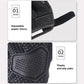 Black full-finger gloves with adjustable elastic Velcro cuff and anti-slip palm pad