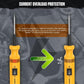 Yellow circuit tester with two probe tips, power switch, and current overload alert