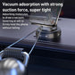Black vacuum phone holder securing a smartphone on a car dashboard