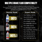 Brake fluid tester with LCD menu for DOT3 and DOT4 compatibility modes