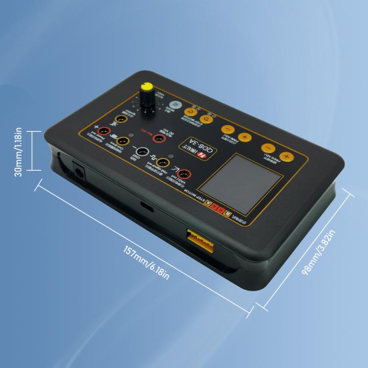 QDB-3A drive detector controller with side ports and compact black enclosure