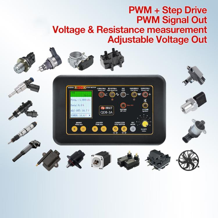 QDB-3A drive detector kit with controller unit, connectors, and ignition coil adapters