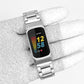 xDfind Three Beads Quick Release Metal Watch Band, 12mm
