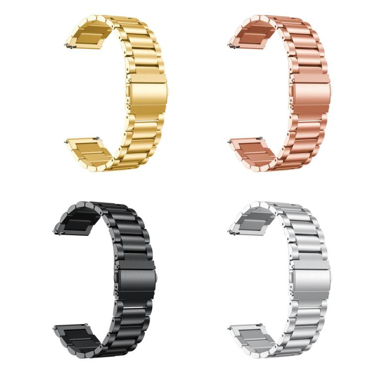 xDfind Three Beads Quick Release Metal Watch Band, 12mm