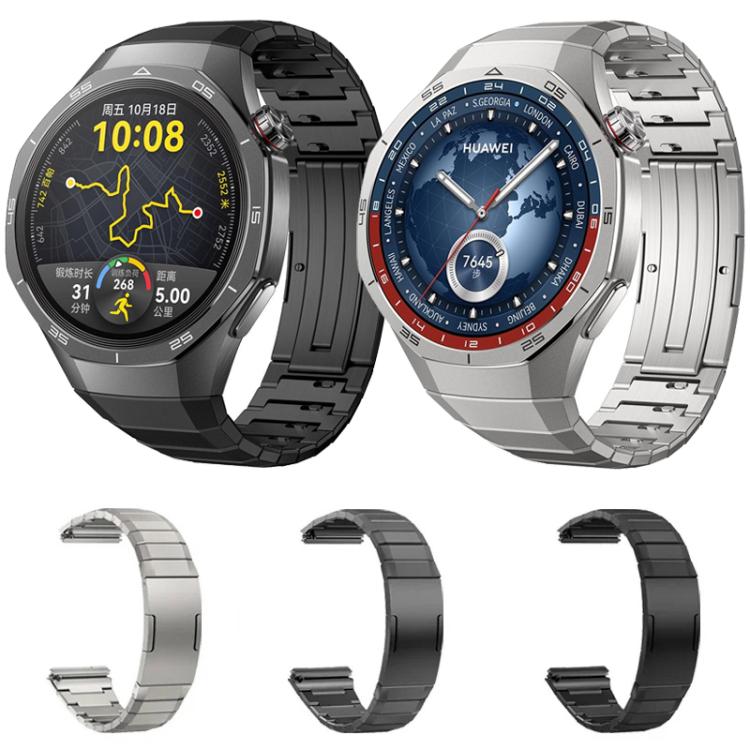 Stainless steel watch bands in silver, gray, and black with Huawei watches