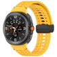 xDfind Magnetic Black Buckle Silicone Watch Band, For Galaxy Watch9 / 8 / 8 Classic