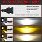 Fog light projector with dual-beam lens arrangement and wiring connector leads