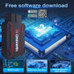 KONNWEI MAXOBD OBD2 scanner beside circuit board with Bluetooth feature callout