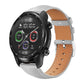 xDfind Flat Head Black Shark Fine Grain Leather Watch Band, 20mm For Ticwatch GTH / E3 / E / 2, 22mm For Ticwatch Pro X / Pro3 / Pro / GTX / E2