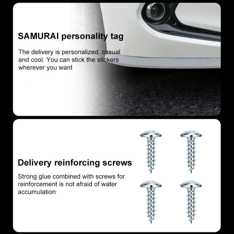 Pair of reinforcement screws for car anti-collision strip installation